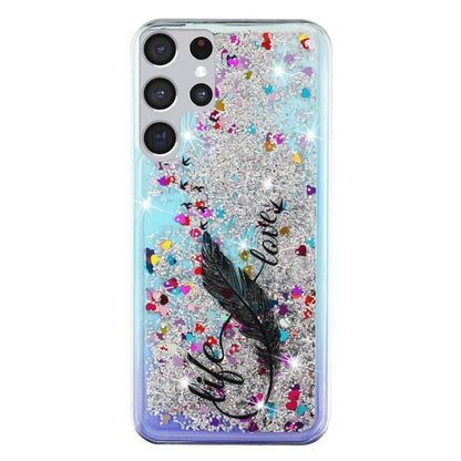 For Samsung Galaxy S24 Ultra Case Quicksand Embossment Pattern TPU Cover