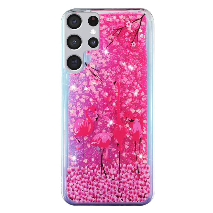 For Samsung Galaxy S24 Ultra Case Quicksand Embossment Pattern TPU Cover