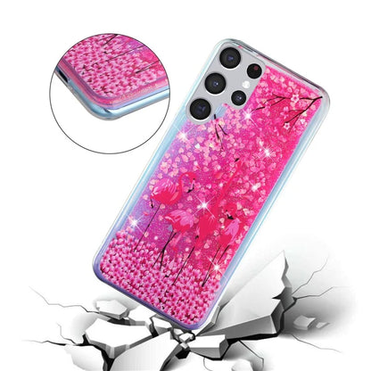 For Samsung Galaxy S24 Ultra Case Quicksand Embossment Pattern TPU Cover