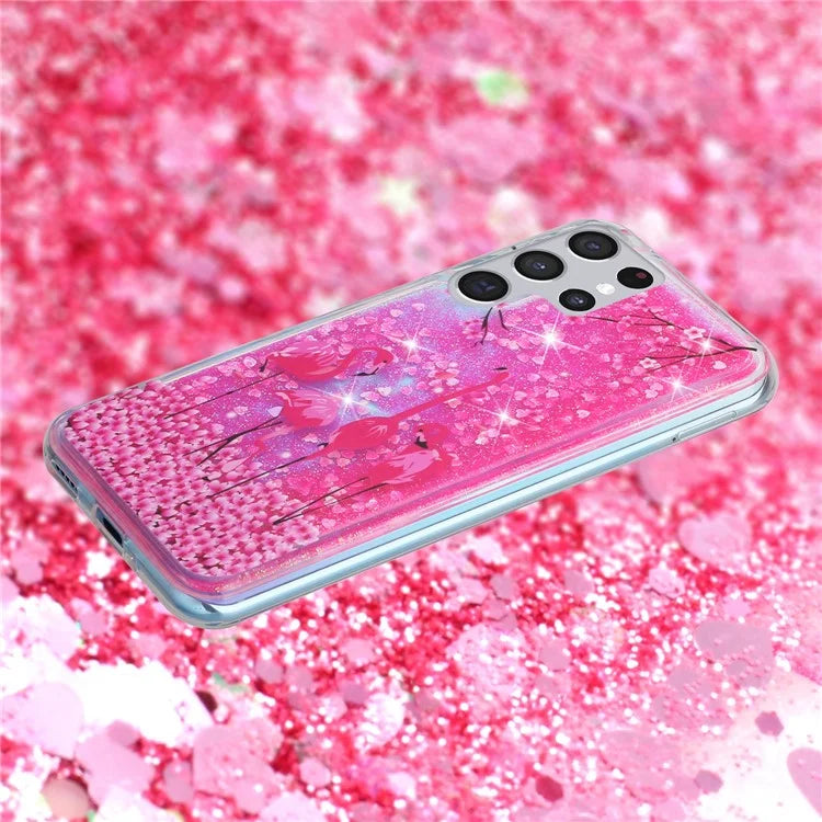 For Samsung Galaxy S24 Ultra Case Quicksand Embossment Pattern TPU Cover
