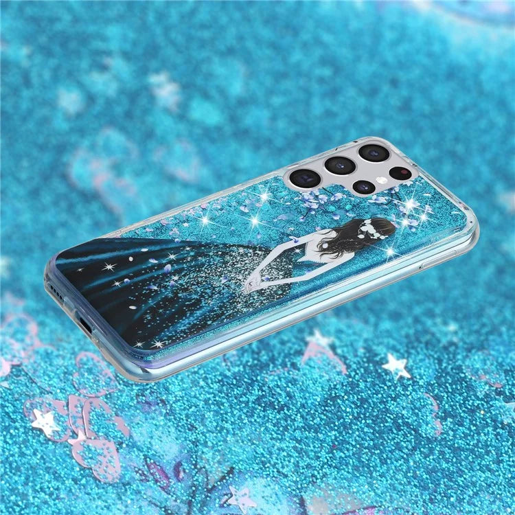 For Samsung Galaxy S24 Ultra Case Quicksand Embossment Pattern TPU Cover