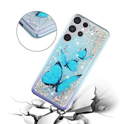For Samsung Galaxy S24 Ultra Case Quicksand Embossment Pattern TPU Cover