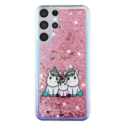 For Samsung Galaxy S24 Ultra Case Quicksand Embossment Pattern TPU Cover
