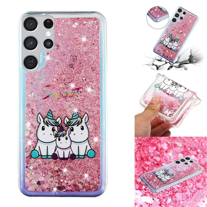 For Samsung Galaxy S24 Ultra Case Quicksand Embossment Pattern TPU Cover