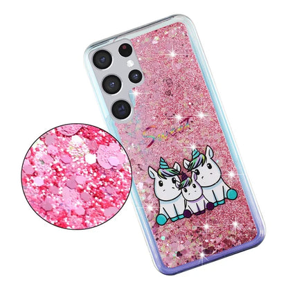 For Samsung Galaxy S24 Ultra Case Quicksand Embossment Pattern TPU Cover
