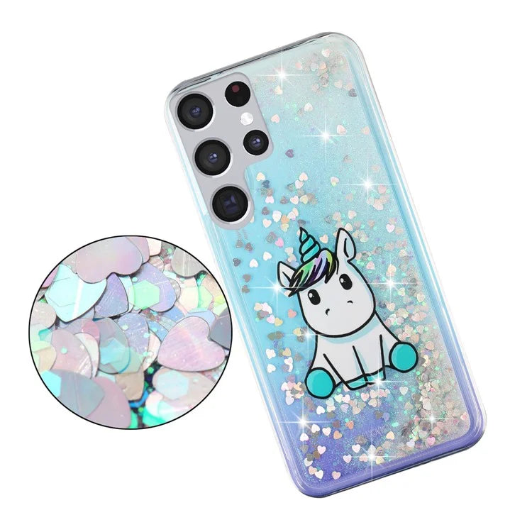 For Samsung Galaxy S24 Ultra Case Quicksand Embossment Pattern TPU Cover