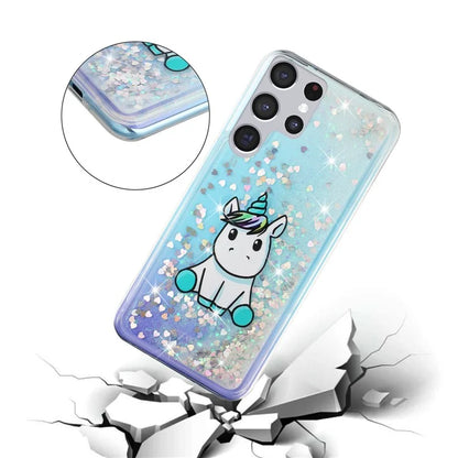 For Samsung Galaxy S24 Ultra Case Quicksand Embossment Pattern TPU Cover
