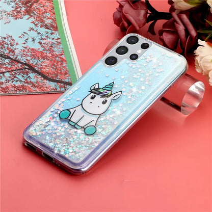 For Samsung Galaxy S24 Ultra Case Quicksand Embossment Pattern TPU Cover