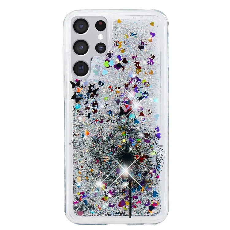 For Samsung Galaxy S24 Ultra Case Quicksand Embossment Pattern TPU Cover