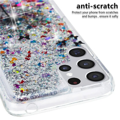 For Samsung Galaxy S24 Ultra Case Quicksand Embossment Pattern TPU Cover