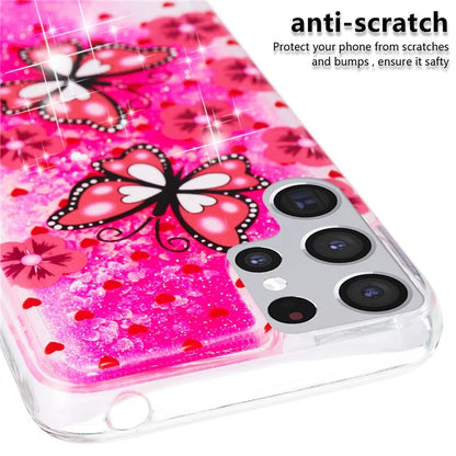For Samsung Galaxy S24 Ultra Case Quicksand Embossment Pattern TPU Cover