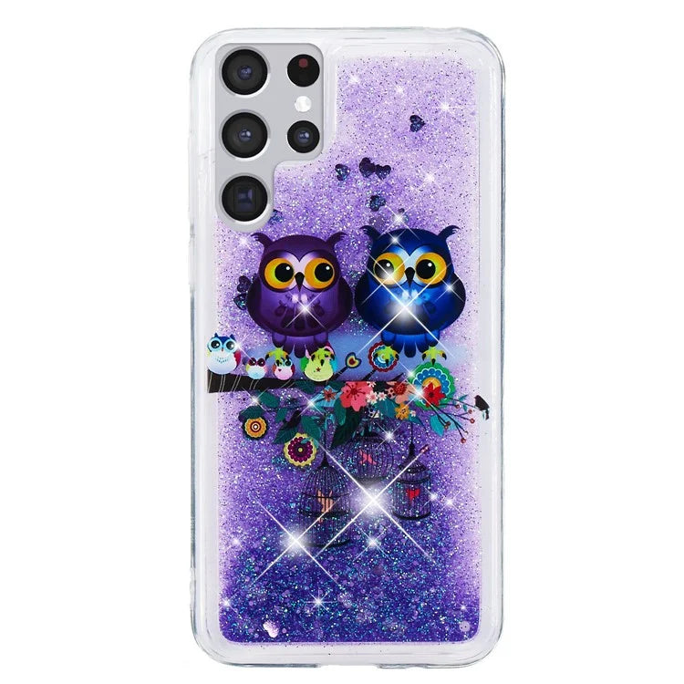 For Samsung Galaxy S24 Ultra Case Quicksand Embossment Pattern TPU Cover