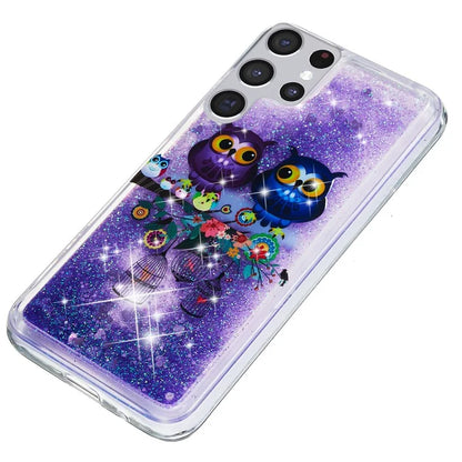For Samsung Galaxy S24 Ultra Case Quicksand Embossment Pattern TPU Cover
