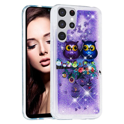 For Samsung Galaxy S24 Ultra Case Quicksand Embossment Pattern TPU Cover