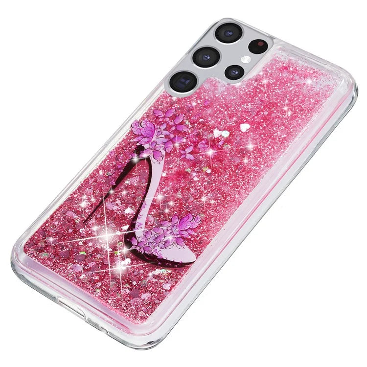 For Samsung Galaxy S24 Ultra Case Quicksand Embossment Pattern TPU Cover