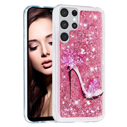 For Samsung Galaxy S24 Ultra Case Quicksand Embossment Pattern TPU Cover