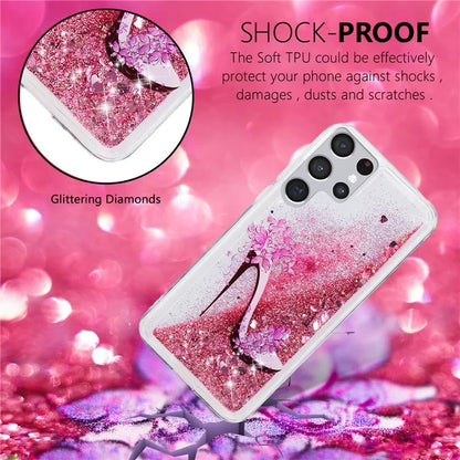 For Samsung Galaxy S24 Ultra Case Quicksand Embossment Pattern TPU Cover
