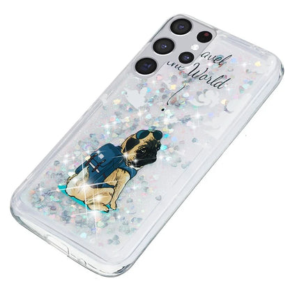 For Samsung Galaxy S24 Ultra Case Quicksand Embossment Pattern TPU Cover