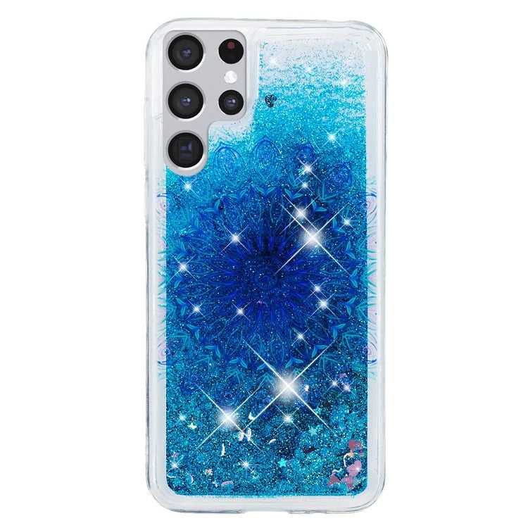 For Samsung Galaxy S24 Ultra Case Quicksand Embossment Pattern TPU Cover