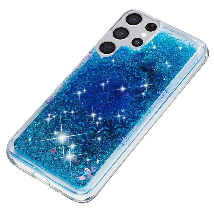 For Samsung Galaxy S24 Ultra Case Quicksand Embossment Pattern TPU Cover