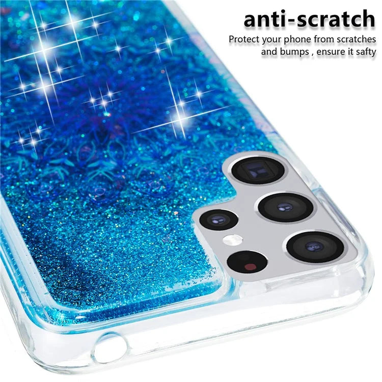 For Samsung Galaxy S24 Ultra Case Quicksand Embossment Pattern TPU Cover