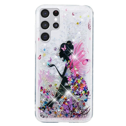 For Samsung Galaxy S24 Ultra Case Quicksand Embossment Pattern TPU Cover