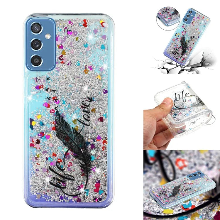 For Samsung Galaxy S23 FE Quicksand Case Soft TPU Embossment Pattern Phone Cover