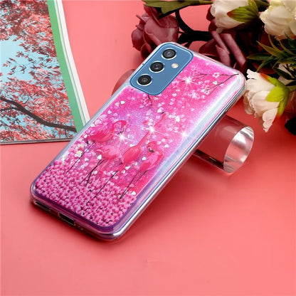 For Samsung Galaxy S23 FE Quicksand Case Soft TPU Embossment Pattern Phone Cover