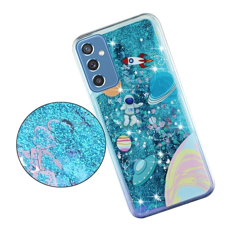 For Samsung Galaxy S23 FE Quicksand Case Soft TPU Embossment Pattern Phone Cover
