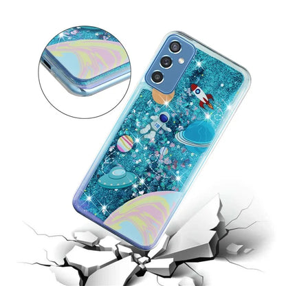 For Samsung Galaxy S23 FE Quicksand Case Soft TPU Embossment Pattern Phone Cover