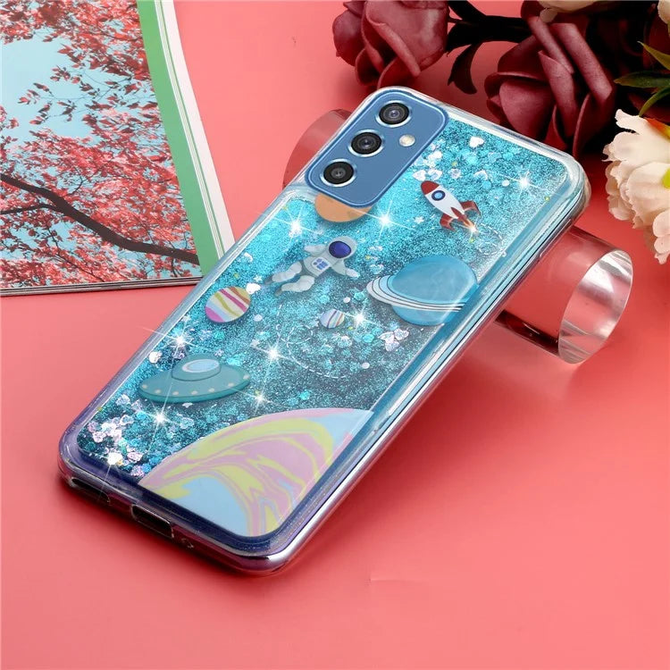 For Samsung Galaxy S23 FE Quicksand Case Soft TPU Embossment Pattern Phone Cover