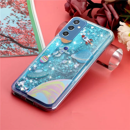 For Samsung Galaxy S23 FE Quicksand Case Soft TPU Embossment Pattern Phone Cover