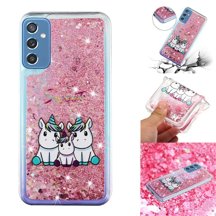 For Samsung Galaxy S23 FE Quicksand Case Soft TPU Embossment Pattern Phone Cover