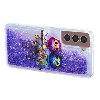 For Samsung Galaxy S24 TPU Case Embossment Pattern Quicksand Phone Cover