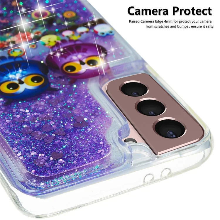 For Samsung Galaxy S24 TPU Case Embossment Pattern Quicksand Phone Cover