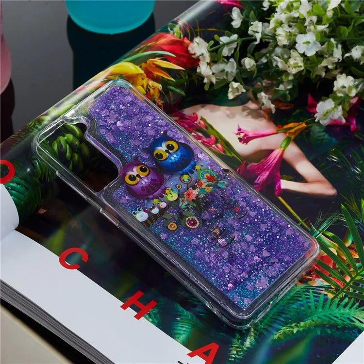 For Samsung Galaxy S24 TPU Case Embossment Pattern Quicksand Phone Cover