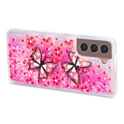 For Samsung Galaxy S24 TPU Case Embossment Pattern Quicksand Phone Cover