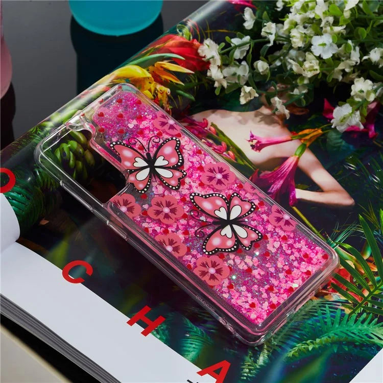 For Samsung Galaxy S24 TPU Case Embossment Pattern Quicksand Phone Cover