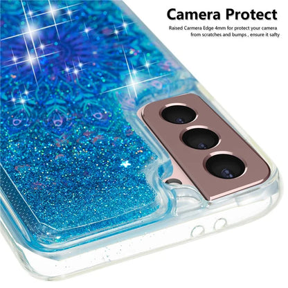 For Samsung Galaxy S24 TPU Case Embossment Pattern Quicksand Phone Cover