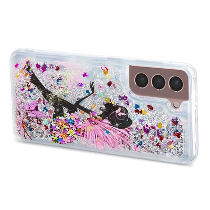For Samsung Galaxy S24 TPU Case Embossment Pattern Quicksand Phone Cover