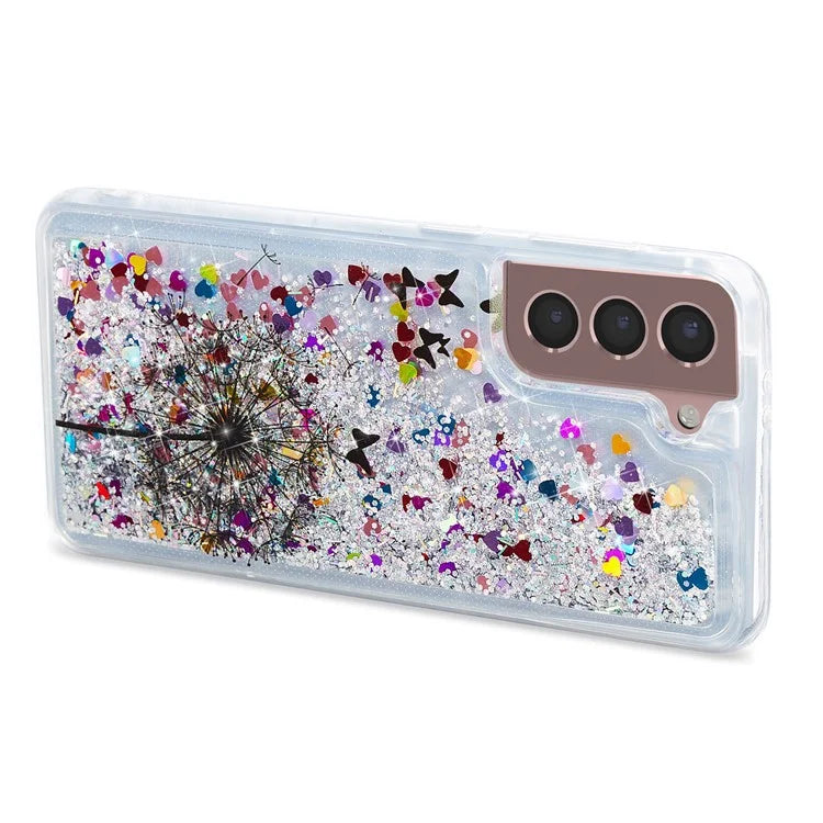 For Samsung Galaxy S24 TPU Case Embossment Pattern Quicksand Phone Cover