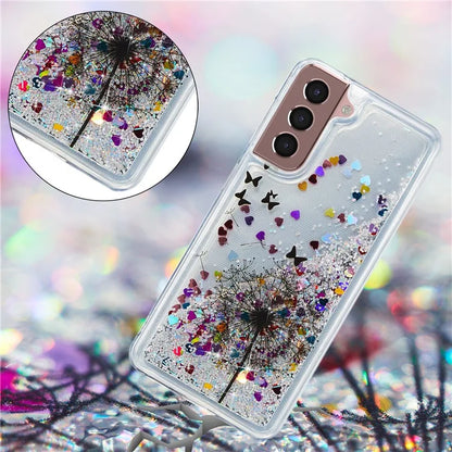 For Samsung Galaxy S24 TPU Case Embossment Pattern Quicksand Phone Cover