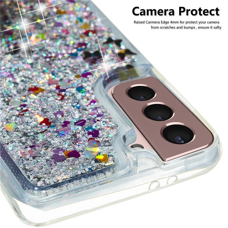 For Samsung Galaxy S24 TPU Case Embossment Pattern Quicksand Phone Cover