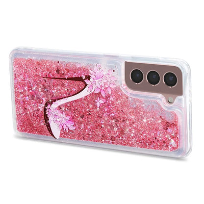 For Samsung Galaxy S24 TPU Case Embossment Pattern Quicksand Phone Cover