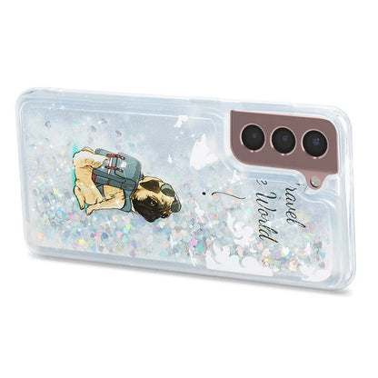 For Samsung Galaxy S24 TPU Case Embossment Pattern Quicksand Phone Cover