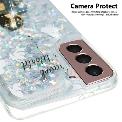 For Samsung Galaxy S24 TPU Case Embossment Pattern Quicksand Phone Cover