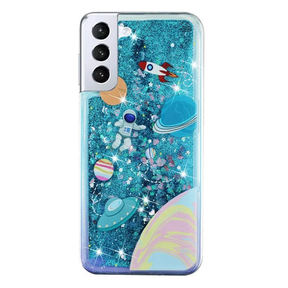 For Samsung Galaxy S24 TPU Case Embossment Pattern Quicksand Phone Cover