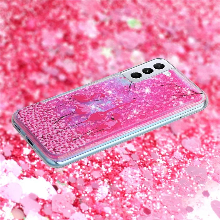For Samsung Galaxy S24 TPU Case Embossment Pattern Quicksand Phone Cover