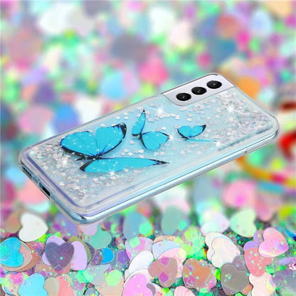 For Samsung Galaxy S24 TPU Case Embossment Pattern Quicksand Phone Cover