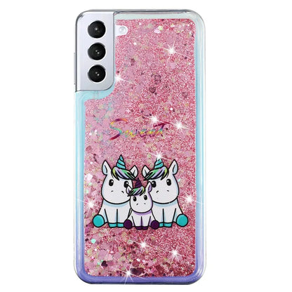 For Samsung Galaxy S24 TPU Case Embossment Pattern Quicksand Phone Cover